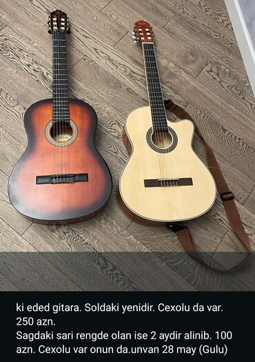 vector robot baku: Gitara soldaki yenidir çexolu da var 250azn💥 sarı rengde olan ise