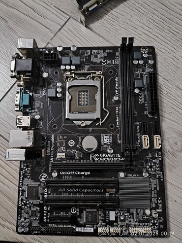купить ноутбук в рассрочку: Материнская плата, Б/у, Gigabyte, LGA1150, Micro-ATX, Для ПК