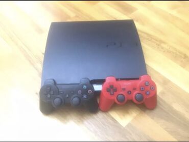 PS3 (Sony PlayStation 3): Salam playstation 3 slim satılır ideal veziyətdə və 2 pult verilir 257