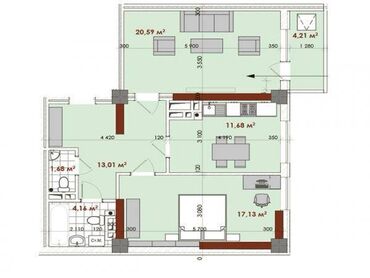 сдача квартир в: 2 комнаты, 73 м², Элитка, 9 этаж, ПСО (под самоотделку)