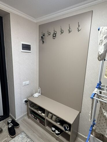 прихожку шкаф: Гарнитур для прихожей, Вешалка, ДСП, цвет - Бежевый