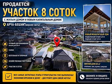 60: 🏡 Продается участок 8 соток АРЧА БЕШЕК ВИД НА ГОРЫ с жилым домом и — 3