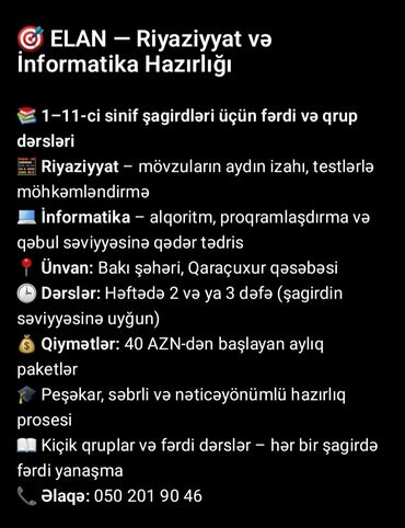 русский язык 2023: Repetitor, Riyaziyyat