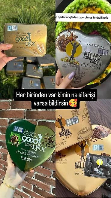 Qida məhsulları: Məhsul: Slim Lux/Good Lux incəldici qəhvə dəstləri Təsvir: - — 1