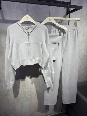 шелковая двойка: ТРЕНД СЕЗОНА! Костюм тройка✨️ Из качественной пряжив стиле пилатес 🌹