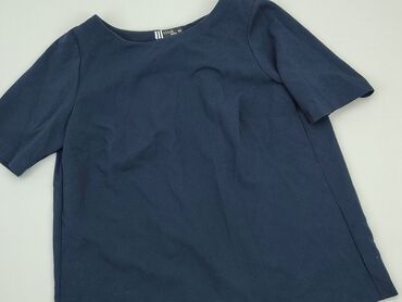 niebieska satynowe bluzki: Bluzka Damska, 2XS, stan - Dobry