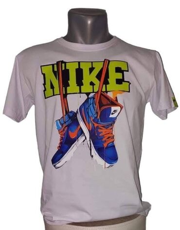 bokserice muske: Short sleeves T-shirt, Nike, color - White