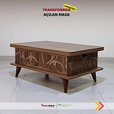 Masalar: Jurnal masası, Yeni, Transformer, Laminat, Dördbucaq masa — 2