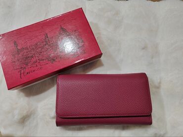 replay crvena torbica: Women's wallet, Material: Leather