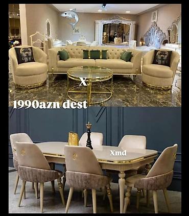 milana mebel: Masa və divan dəsti — 1