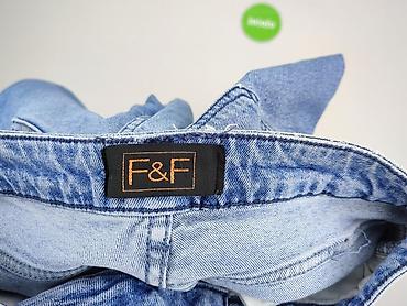 klapki: F&F, Jeansy damskie, rozmiar S — 4