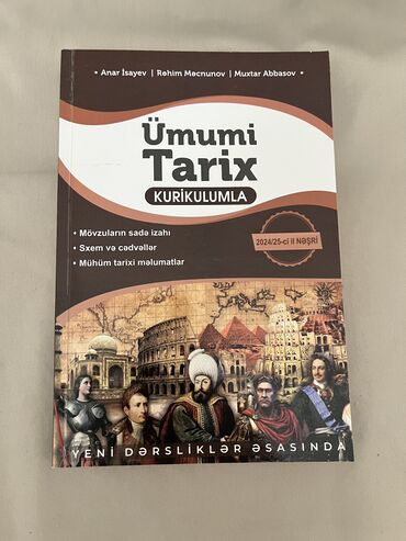 анар исаев история азербайджана: ✅Müəllif: Anar İsayev ✅ Fənn: Ümumi Tarix ✅ Vəziyyəti: Çox yaxşı
