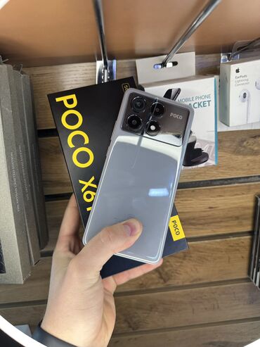 Poco: Poco X6 Pro 5G, Б/у, 256 ГБ, цвет - Серый, 2 SIM