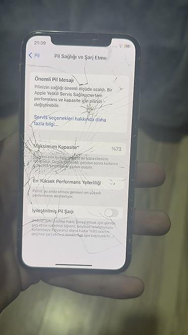 kohnə komputerlərin alışı: IPhone X, 64 GB, Gümüşü, Qırıq — 2