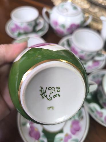 sud separatoru: Çay dəsti, Farfor, 6 nəfərlik, SSRİ — 2