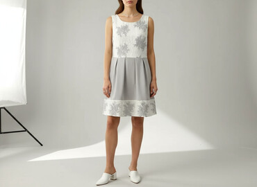 sukienka dla mamy na chrzest dziecka: Sukienka damska, rozmiar S