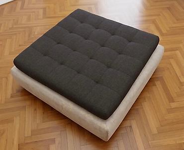 antik stullar: İstikbal firmasının əla keyfiyyətli pufu/ottoman. Ölçülər: 98 × 98 — 2