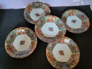 Kuhinjski setovi: Cinijice nove porcelanske,vintaz,rucno oslikane pa glazirane — 2