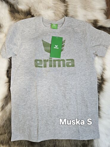 Majice: Majica na kratke rukave, S, bоја - Siva, Pamuk — 2