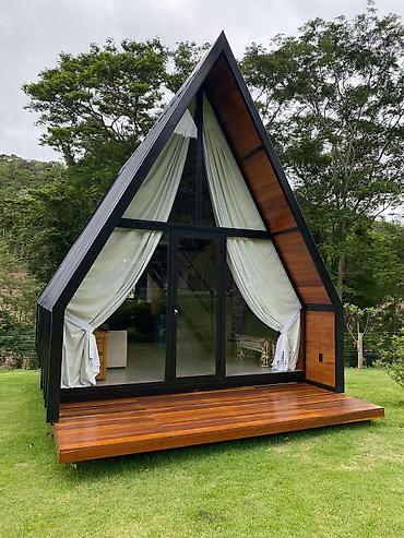 landşaft dizayn: Kv 500 ₼ başlayan qiymətlərlə. A-frame tipli modul evlərin — 3