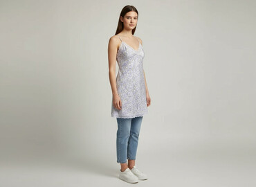 sukienki na chrzciny dla babci: Women`s dress, size S