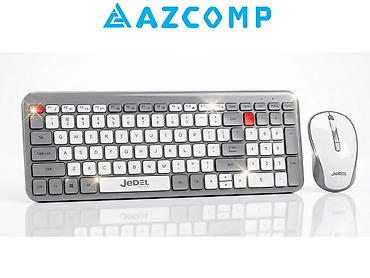 ana plata: Salam💰 Qiymət: 30₼ ⌨️ Jedel WS739 Simsiz Klaviatura və Mouse Dəsti — 1