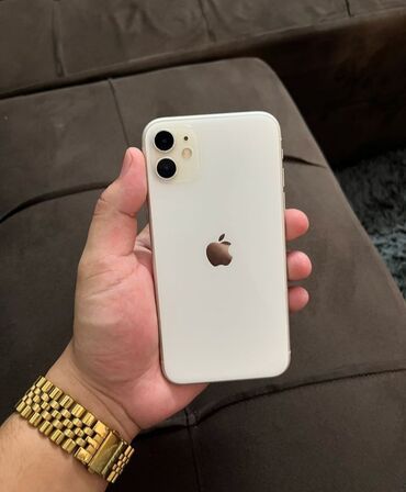 iphone 11 2ci əl: IPhone 11, 128 GB, Ağ, Face ID