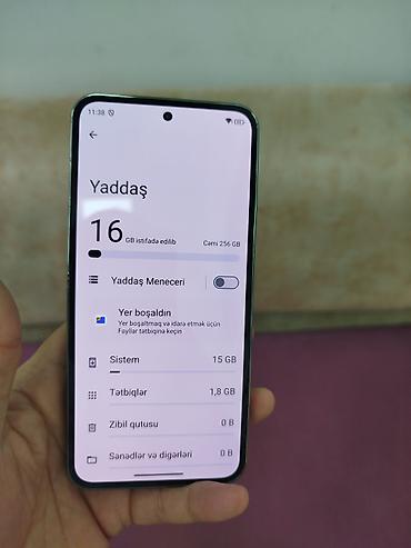 poco telefonlari: Oukitel P1, 16 ram, 256 GB yaddaş. Arxa krışka dəyişilib. Original — 5