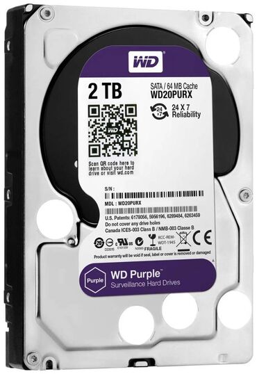 Другое пожарное оборудование: Жесткий диск WD Purple WD20PURX Накопители WD Purple специально