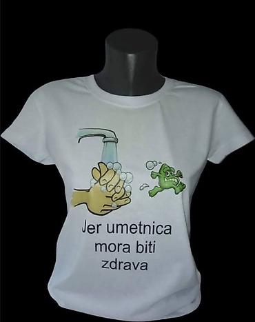 Majice kratkih rukava: Majce sa jednostranom stampom odrasli 1200 decu 950 — 1