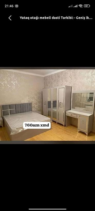 embawood silver yataq desti: İkinəfərlik çarpayı, Dolab, Yeni — 1