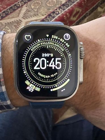 Smart saatlar: İşlənmiş, Smart saat, Apple, Аnti-lost, rəng - Gümüşü — 1