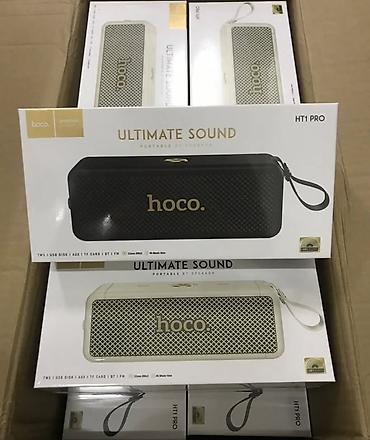 Динамики и колонки: Портативная Bluetooth-акустика Hoco HT1 Pro — компактная колонка с — 1