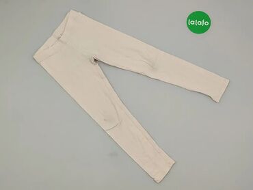 Spodnie: Spodnie, 10 lat, wzrost - 140 cm., wzór - Jednolity kolor, kolor - Beżowy