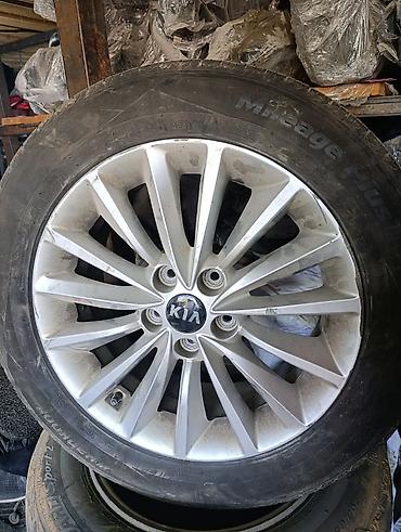 rays volk: Оригинальное колесо KIA в сборе: литой диск + шина. - Диск: фирменный — 1