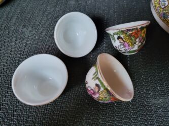 Kuhinjski setovi: Kineski nov porcelanski servis za caj iz 70ih.godina. Kineski — 12