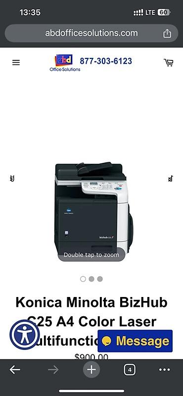 konica: Konica Minolta BizHub C25 – A4 Rəngli Lazer Çoxfunksiyalı qurğu - — 3