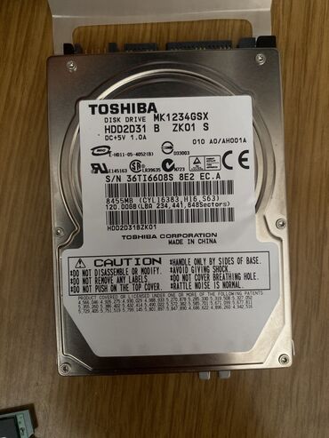 видеокарты rx: Накопитель, Toshiba, HDD, До 128 ГБ, 2.5", Для ноутбука