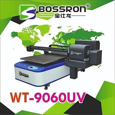 Промышленный УФ-принтер BOSSRON WT-9060UV три головки хр60 белый CMYK