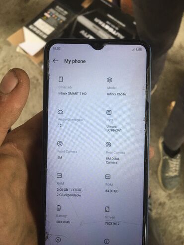note 10 s: Infinix Smart 7 HD, 64 GB