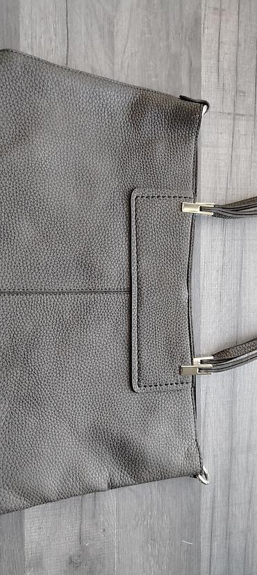 Torbe: Elegantan tamno sivi ženski set torbi 2-u-1 (Eko-koža) Opis :Na — 10