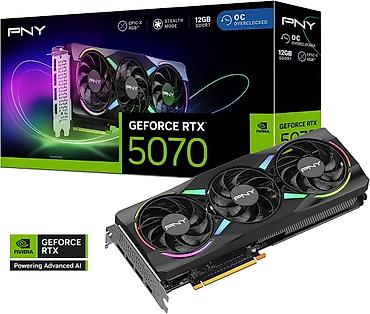 5080 rtx: Видеокарта PNY GeForce RTX 5070 - Модель: PNY GeForce RTX 5070 (OC — 1