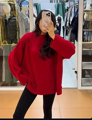 half zip: Кофта, Оверсайз, Осень-весна, Стандарт — 1