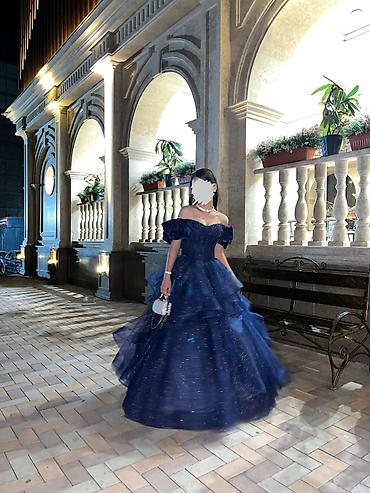 ✨ Продам роскошное платье на выпускной ✨ 💙 Тёмно-синее, блестящее