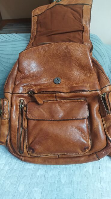 Рюкзаки: Рюкзак Hill Burry из натуральной кожи - Материал: натуральная кожа — 5