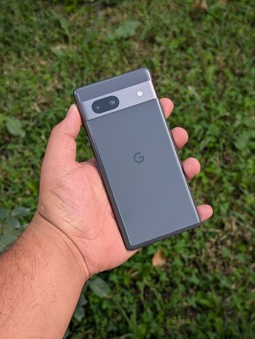 беловодский телефон: Google Pixel 7a, Колдонулган, 128 ГБ, түсү - Кара, 1 SIM, eSIM