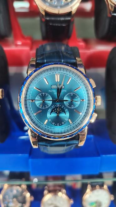 meta eynək: Patek Philippe tərzində klassik kişi qol saatları - Korpus: parlaq — 10