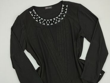 bluzki czarne długi rękaw: Blouse, L (EU 40), condition - Very good