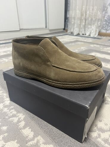 обувь 26 размер: Мужские замшевые лоферы Tendance Paris - Модель: slip-on (без