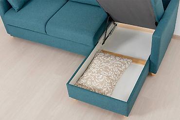 sofa: Диван Дилан, ТД422 Темно-зеленый, Дельфин, Диван Угловой — 6